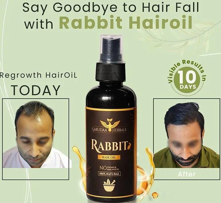 Rabbit Herbal Hair Oil – 100% Stronger, Healthier Growth